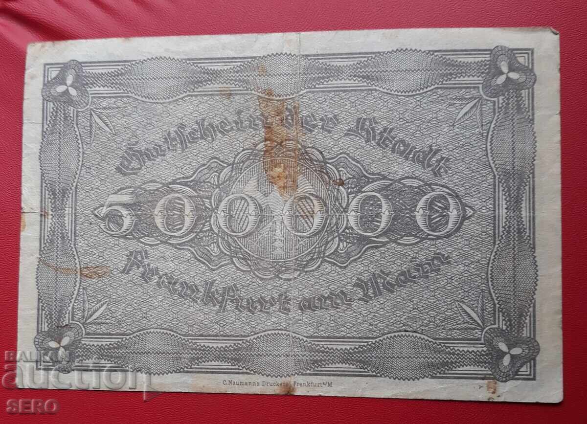 Banknote-Germany-Hesse-Frankfurt am Main-500,000 Marks 1923 with price 4.00 BGN | € 2.05