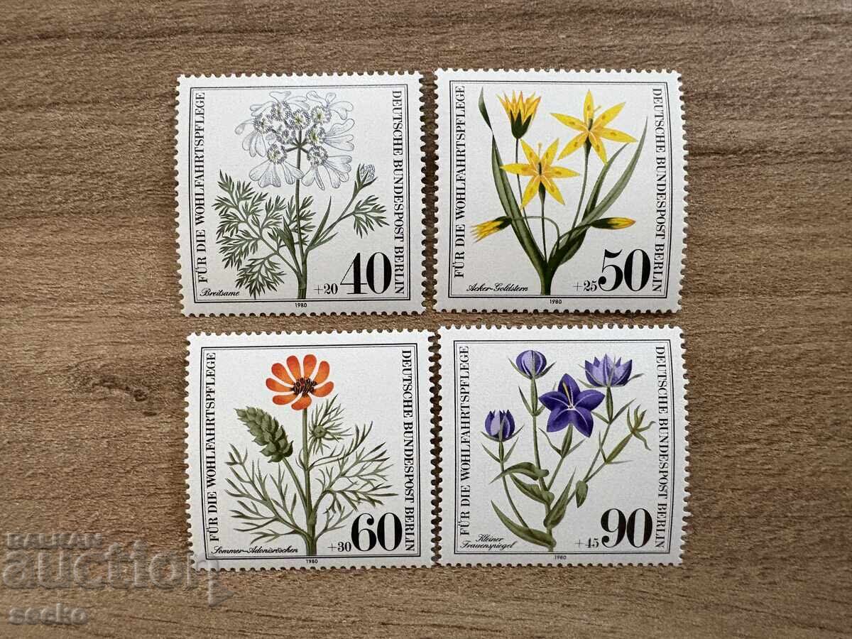 Βερολίνο - Φιλανθρωπικές Γραμματόσημα - Βότανα (1980) MNH