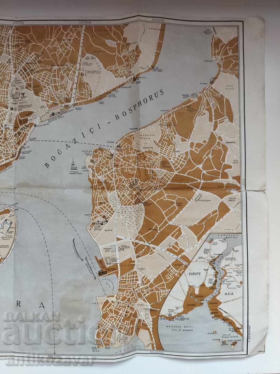 Δημοπρασία Παλαιός χάρτης της Κωνσταντινούπολης, 1967