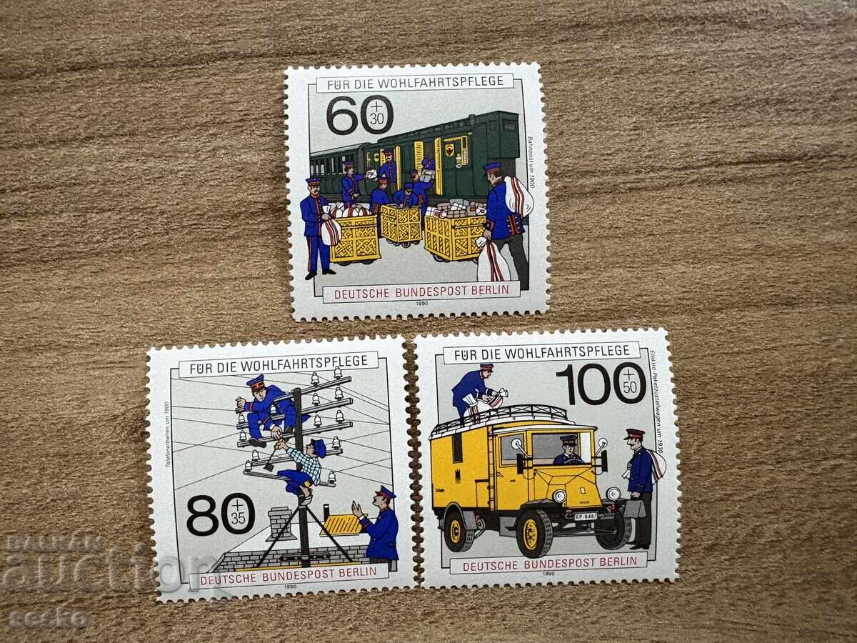 Берлин - Благотворителни марки - История на пощите(1990) MNH