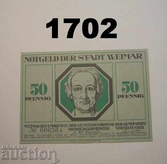 Weimar 50 pfennig 1921 Germania
