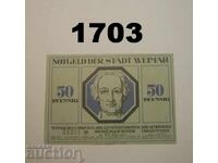 Βαϊμάρη 50 φεννίγκ 1921 Γερμανία