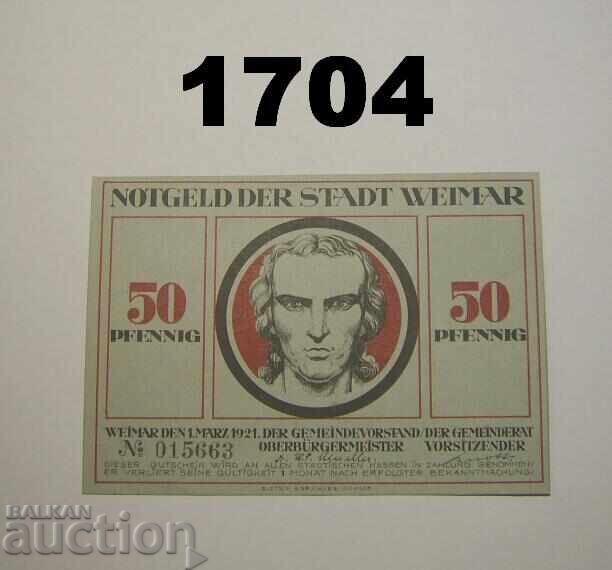 Weimar 50 pfennig 1921 Germania