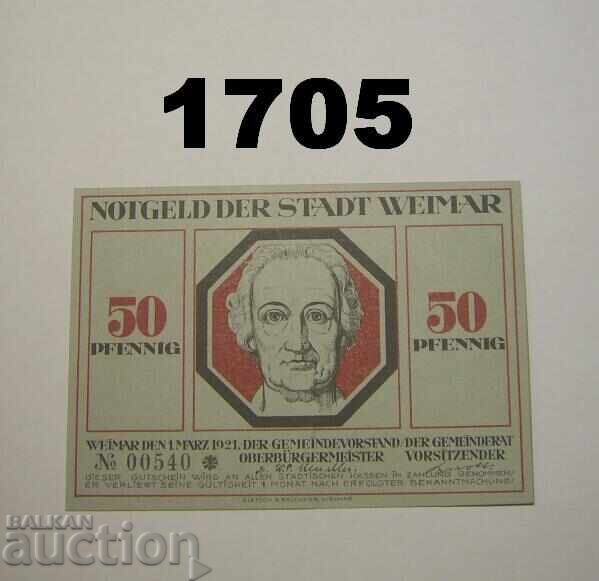 Weimar 50 pfennig 1921 Germania