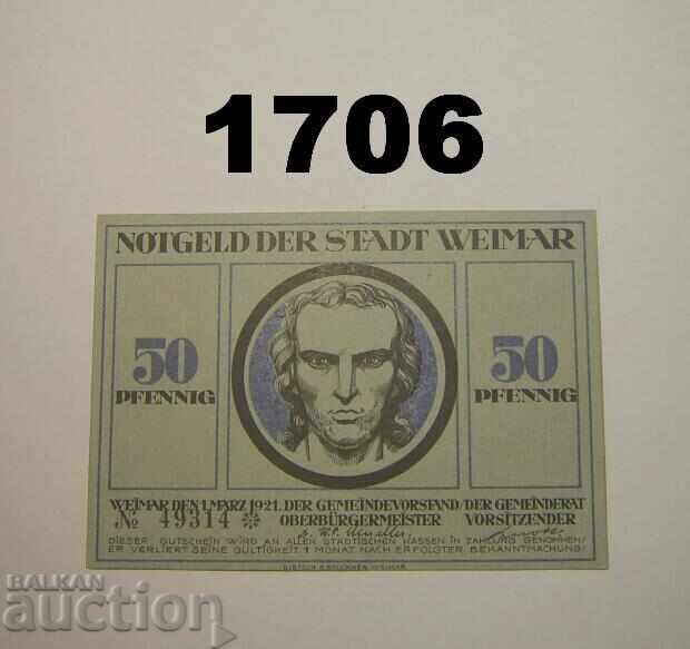 Weimar 50 pfennig 1921 Germania