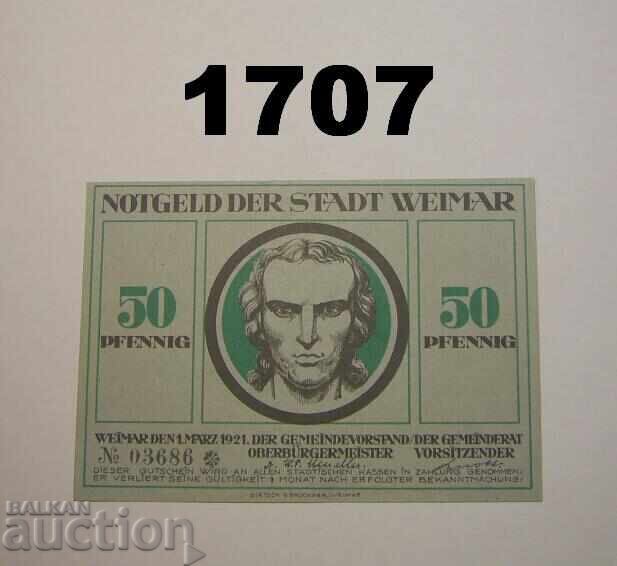 Weimar 50 pfennig 1921 Germany Weimar 50 pfennig 1921 Germany