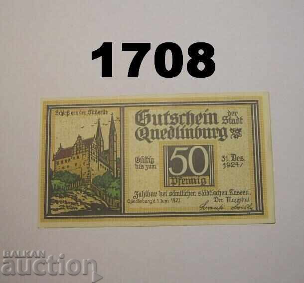 Κουέντλινμπουργκ 50 pfennig 1921 Γερμανία με τιμή 2.50 BGN | € 1.28 Κουέντλινμπουργκ 50 pfennig 1921 Γερμανία με τιμή 2.50 BGN | € 1.28