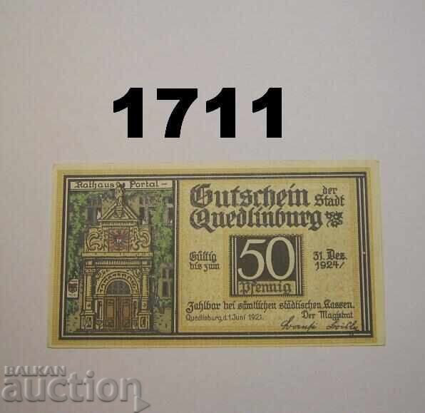 Κουέντλινμπουργκ 50 pfennig 1921 Γερμανία Κουέντλινμπουργκ 50 pfennig 1921 Γερμανία