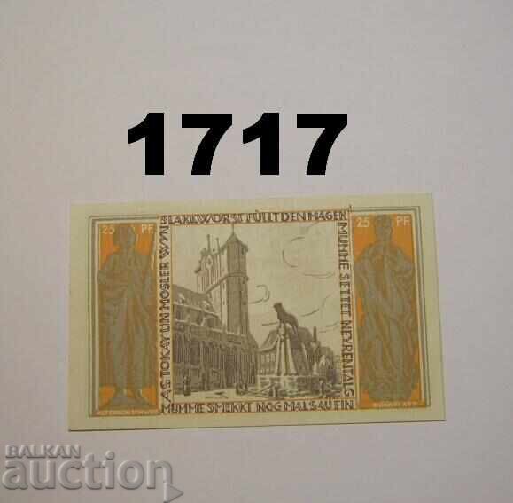 Braunschweig 25 pfennig 1921 Германия с цена 2.00 лв. | € 1.02