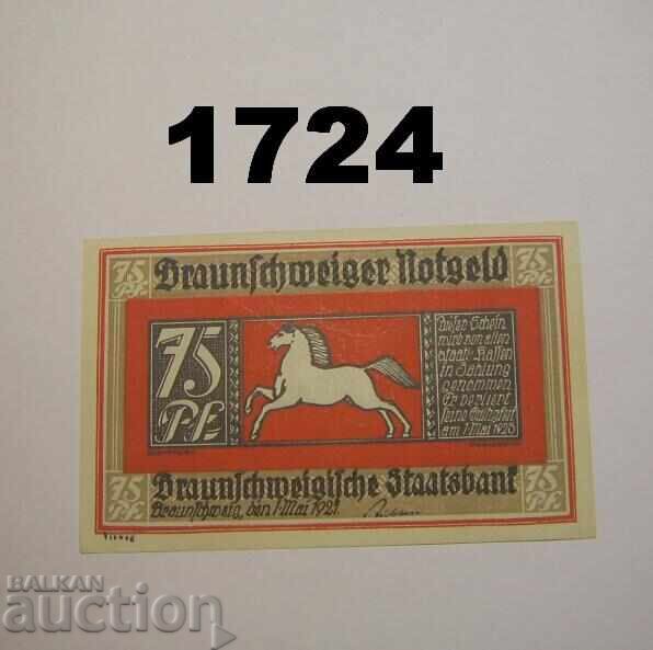 Braunschweig 75 pfennig 1921 Germany