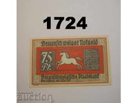 Braunschweig 75 pfennig 1921 Germany
