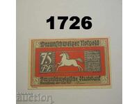 Braunschweig 75 pfennig 1921 Germany