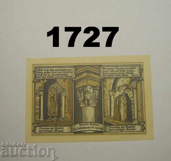 Gernrode Harz 50 pfennig 1921 Germany with price 2.50 BGN | € 1.28