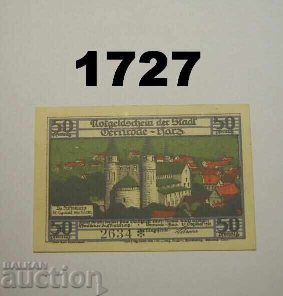 Gernrode Harz 50 pfennig 1921 Germany