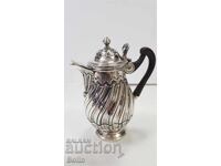 Πολύ σπάνιο ασημένιο σκεύος, κανάτα σοκολάτας, Αγγλία 19ος αιώνας