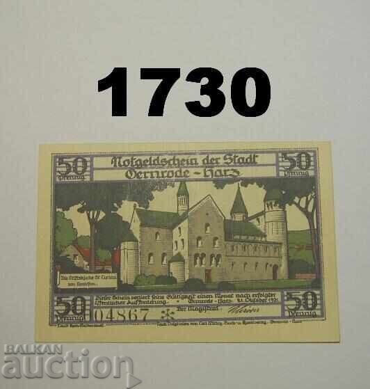 Γκέρνρόντε Χαρτς 50 φέννιγκ 1921 Γερμανία