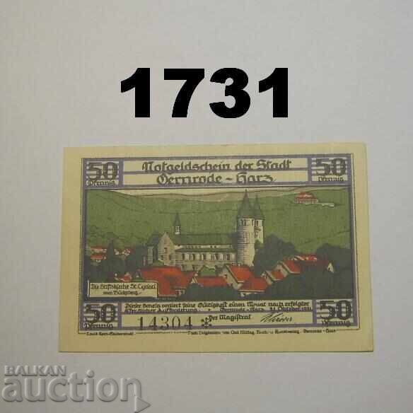 Gernrode Harz 50 pfennig 1921 Germany