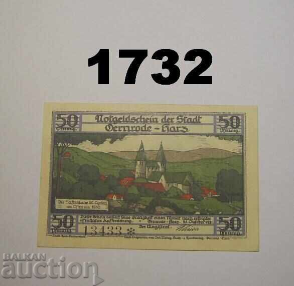 Gernrode Harz 50 pfennig 1921 Germany