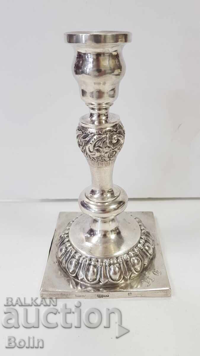 Sfeșnic de argint rusesc țarist - proba 84 - 1861 - I.B - 7