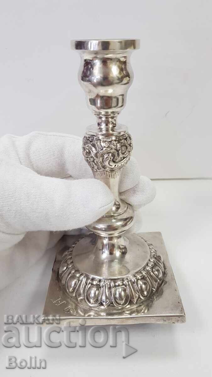 Sfeșnic de argint rusesc țarist - proba 84 - 1861 - I.B
