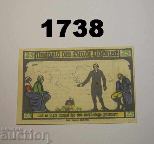 Pößneck 25 pfennig 1921 Germany