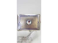 Minunată tabacheră de argint Art Nouveau cu email Austria secolul al XIX-lea