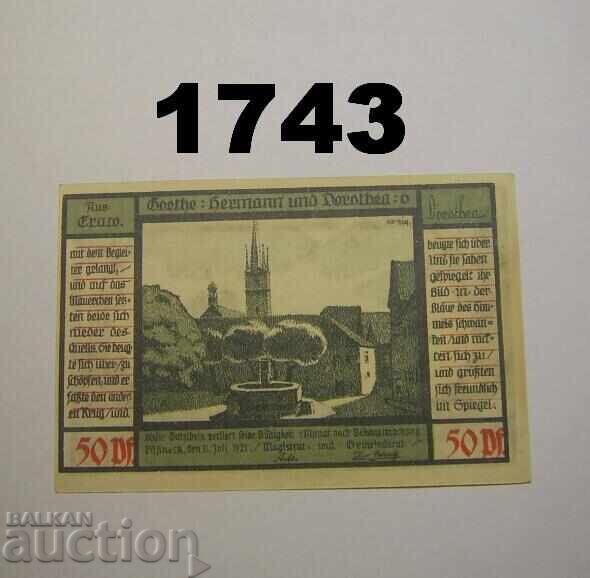 Πόσνεκ 50 pfennig 1921 Γερμανία με τιμή 2.00 BGN | € 1.02