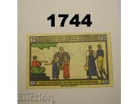 Pößneck 75 pfennig 1921 Germany