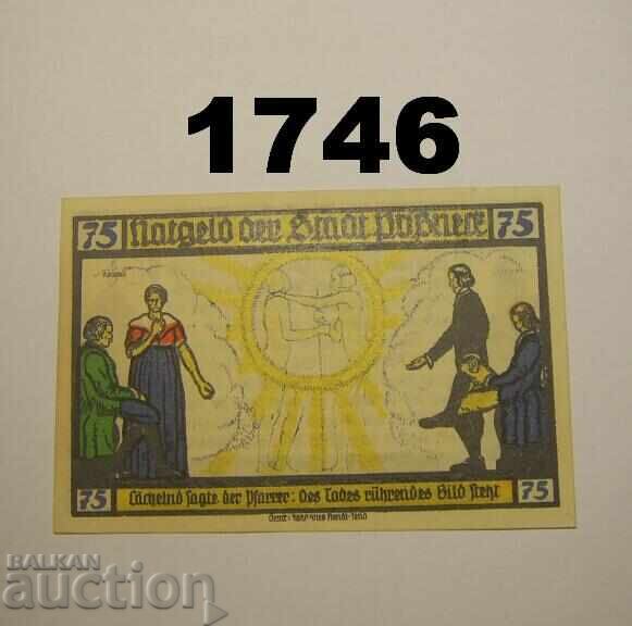 Pößneck 75 pfennig 1921 Germany