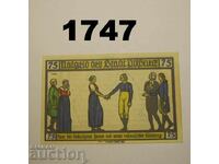 Pößneck 75 pfennig 1921 Germany