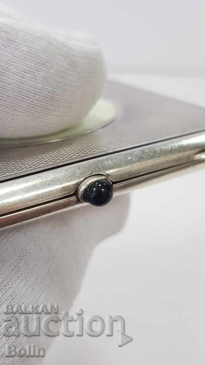 Παράδοση Ασημένιο ταμπακιέρα, κουτί με σμάλτο - ασήμι 935 - Γερμανία Παράδοση Ασημένιο ταμπακιέρα, κουτί με σμάλτο - ασήμι 935 - Γερμανία