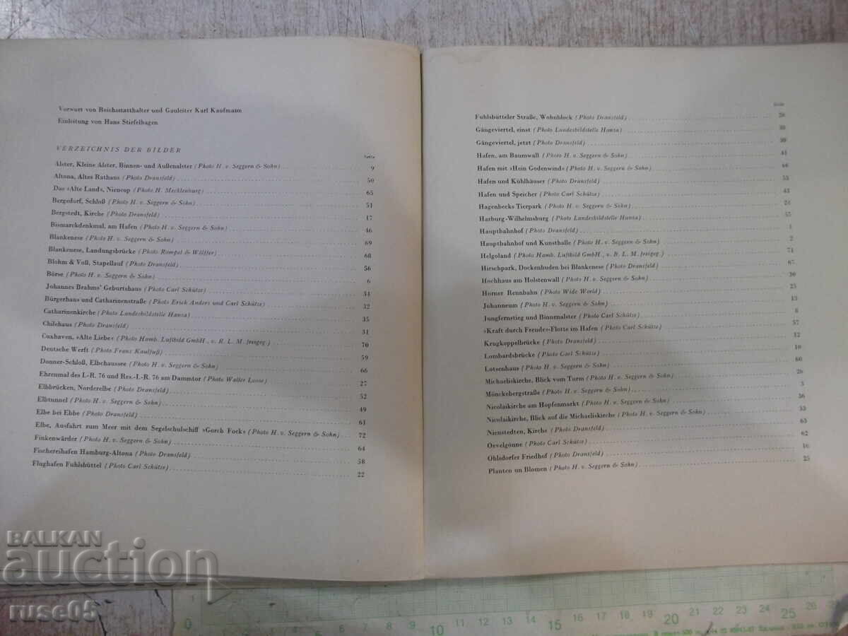 Book "HANSESTADT HAMBURG - KARL KAUFMANN" - 82 pages - 5