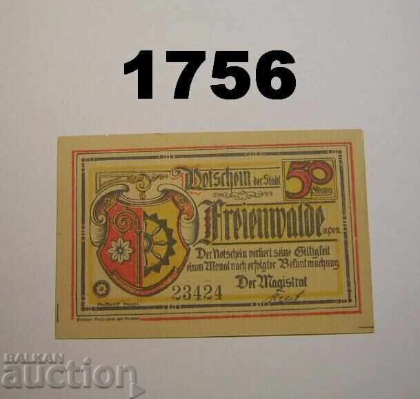 Freienwalde 50 pfennig 1922 Germany with price 2.00 BGN | € 1.02
