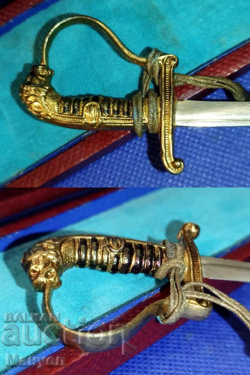 Officer's saber, miniature, lion's head - 6