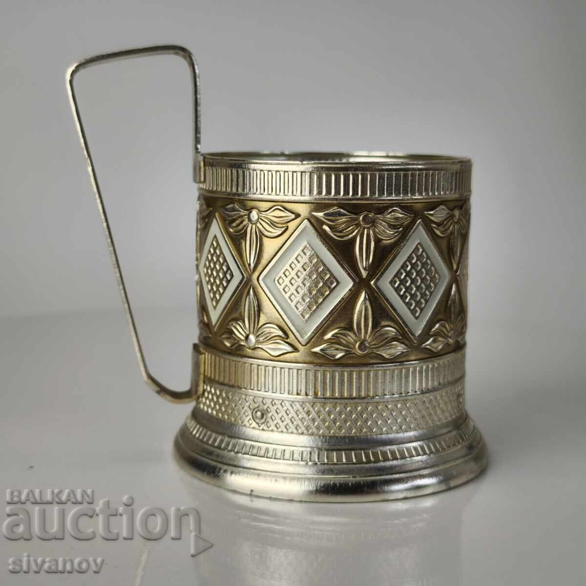 Auction Star teacup holder cup service set USSR #6063 Auction Star teacup holder cup service set USSR #6063