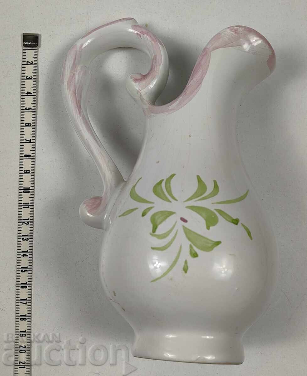 MARKED PORCELAIN TEA POT, PORCELAIN CONTAINER - 7