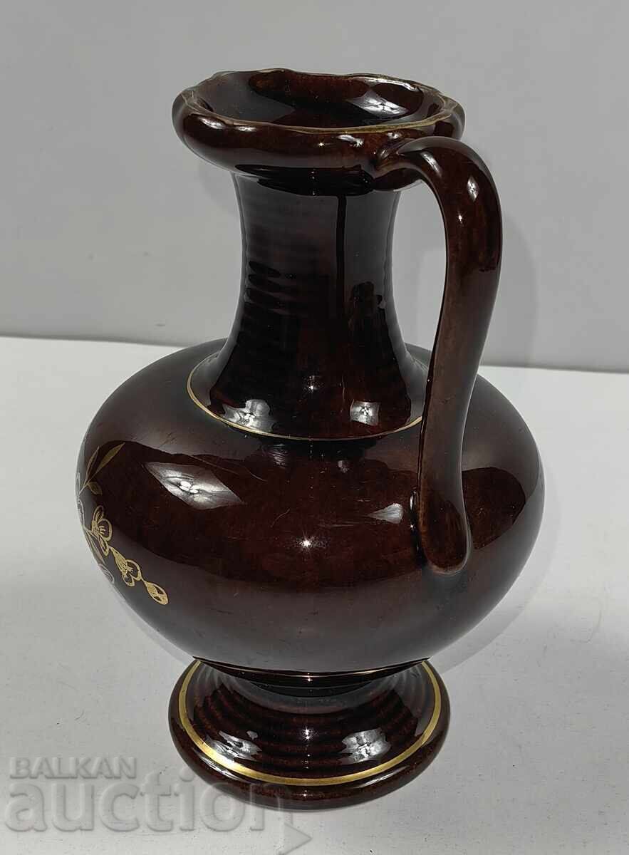 HANDMADE MARKED CERAMIC GERMAN PITCHER - 5