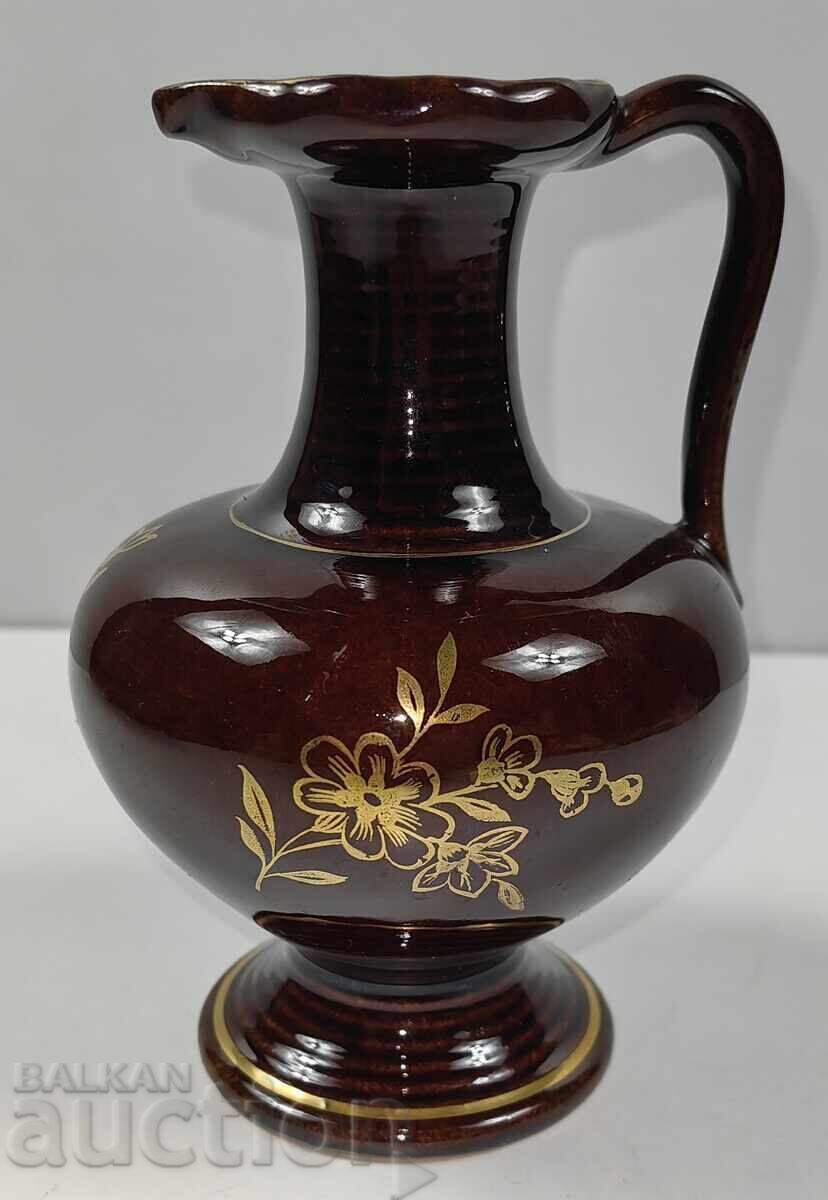HANDMADE MARKED CERAMIC GERMAN PITCHER