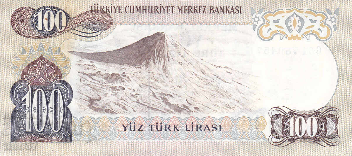 Licitație tino37 - TURCIA - 100 LIRE - 1970 - VF++