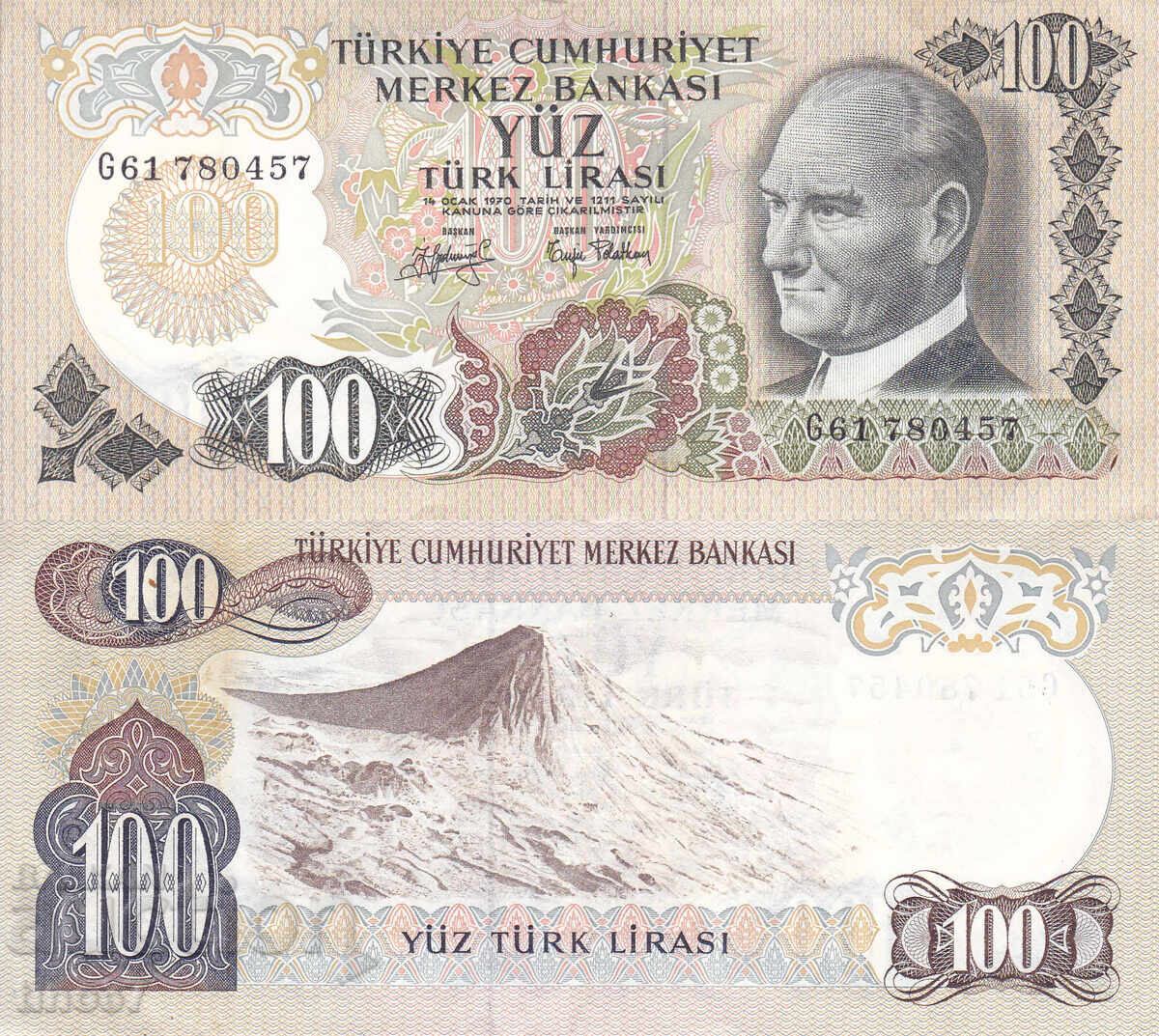 tino37 - TURCIA - 100 LIRE - 1970 - VF++