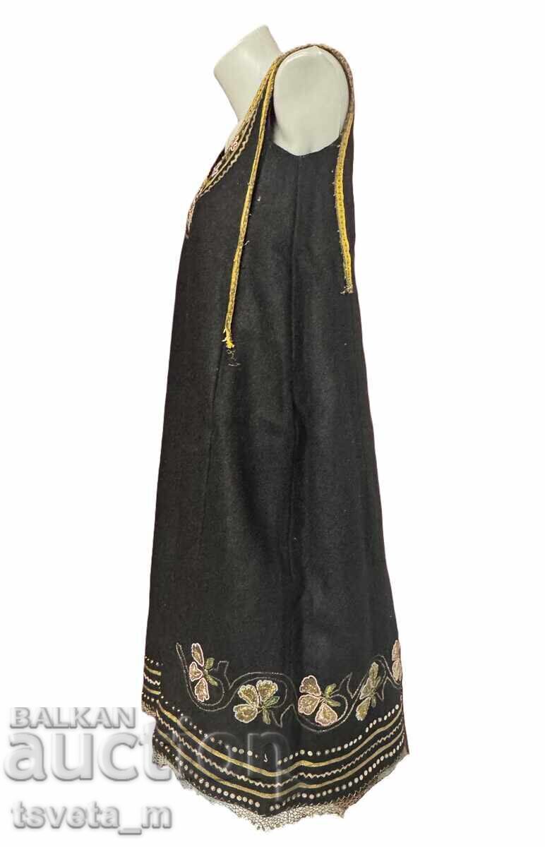 Women's wool sukman (dress) with silver thread, beads, folk costume with price 240.00 BGN | € 122.71