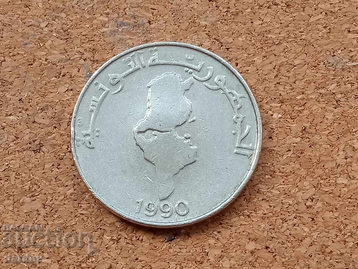 Тунис 1 динар, 1990 год. с цена 2.00 лв. | € 1.02 Тунис 1 динар, 1990 год. с цена 2.00 лв. | € 1.02