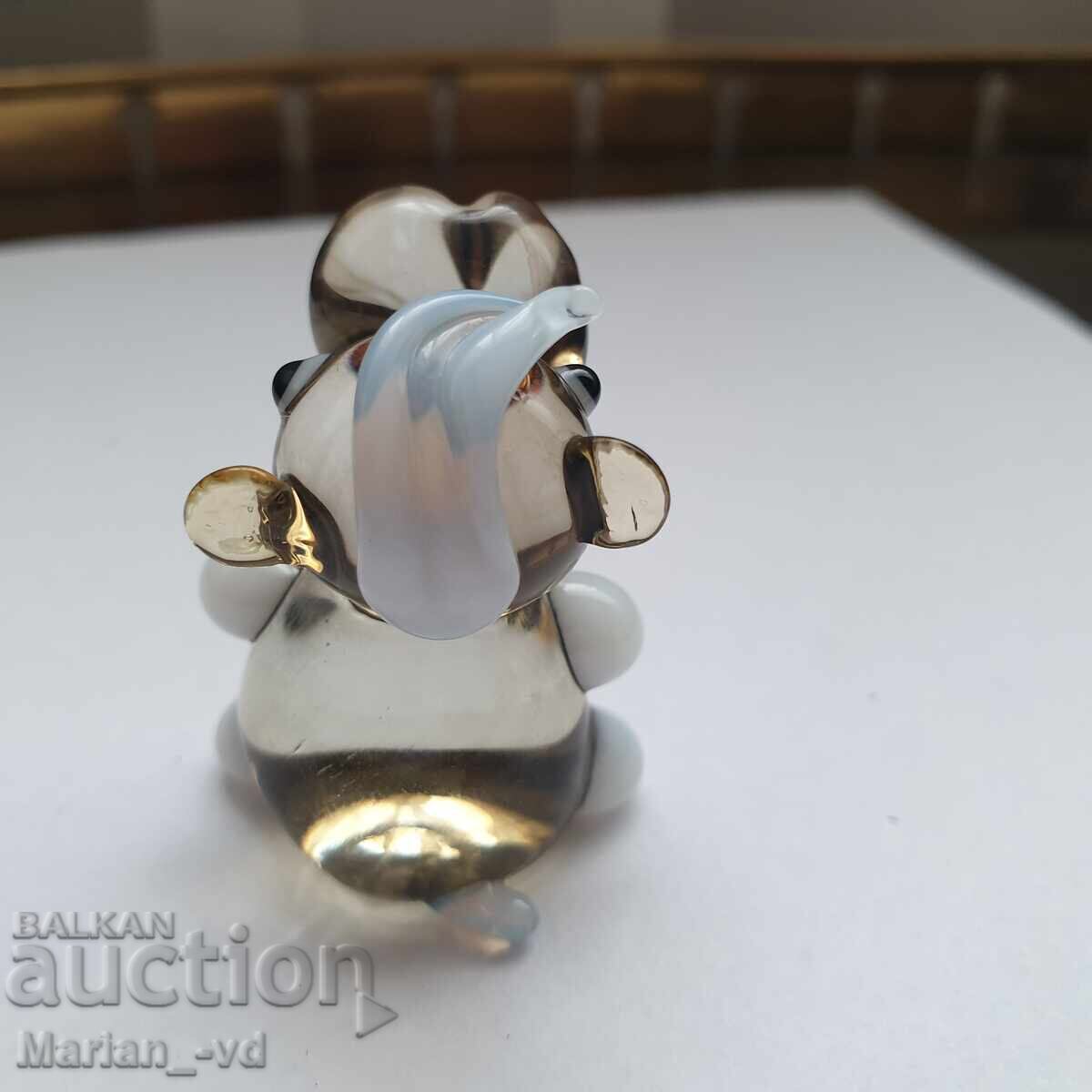 Figurină de sticlă hipopotam - 6 Figurină de sticlă hipopotam - 6