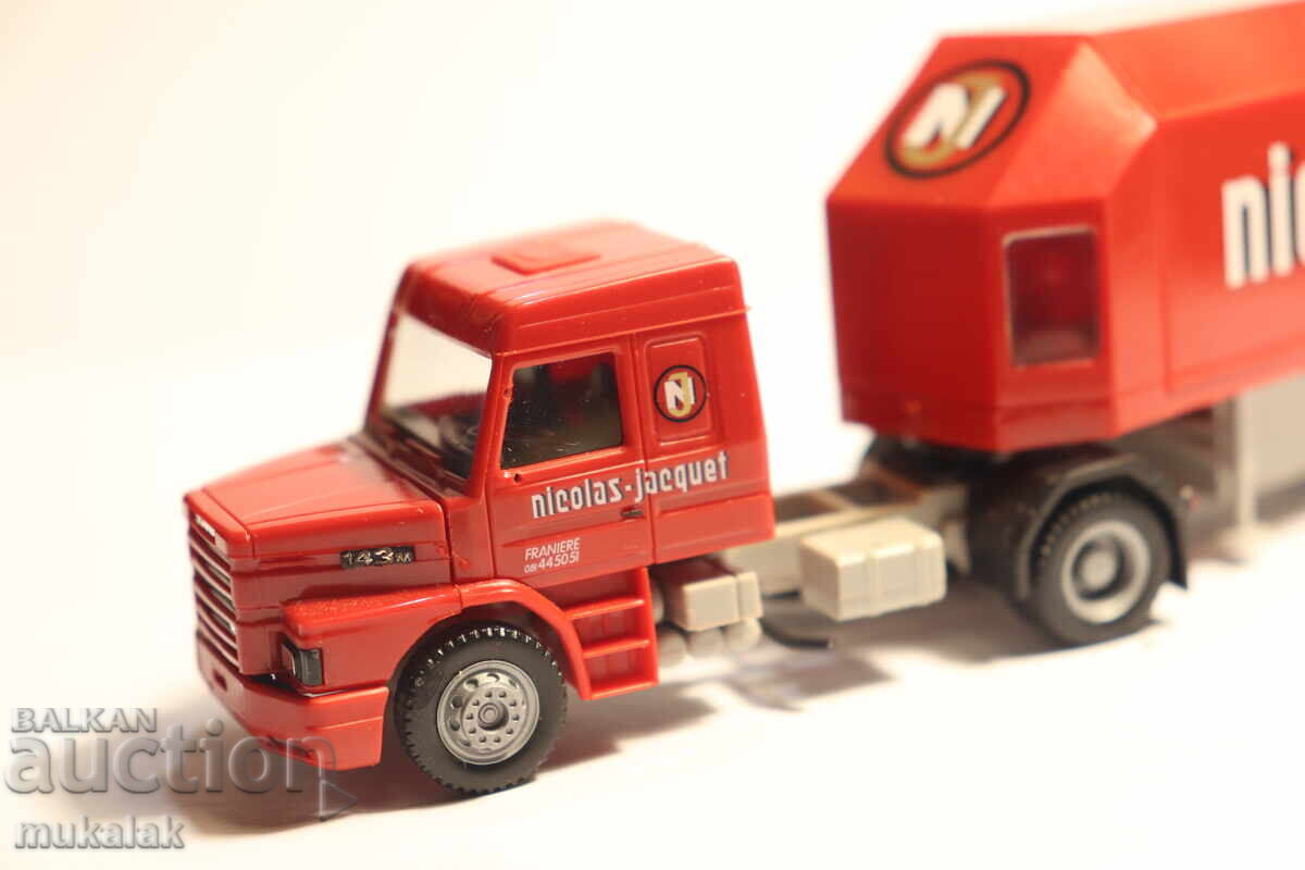 Аукцион HERPA  H0 1/87 SCANIA  КАМИОН  МОДЕЛ  ТРАНСПОРТ НА СТЪКЛО