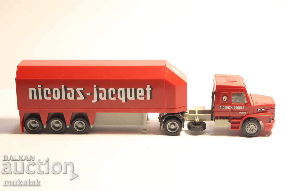 HERPA  H0 1/87 SCANIA  КАМИОН  МОДЕЛ  ТРАНСПОРТ НА СТЪКЛО - 5