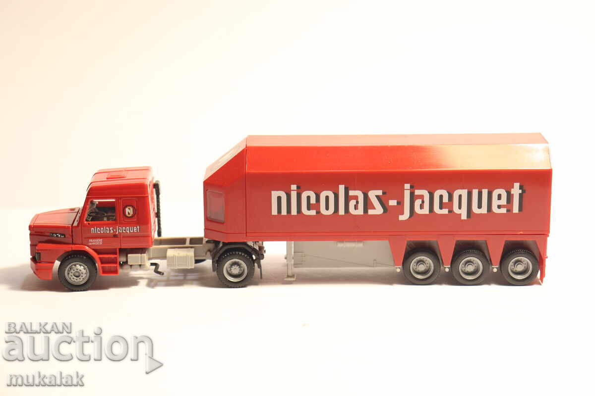 HERPA  H0 1/87 SCANIA  КАМИОН  МОДЕЛ  ТРАНСПОРТ НА СТЪКЛО