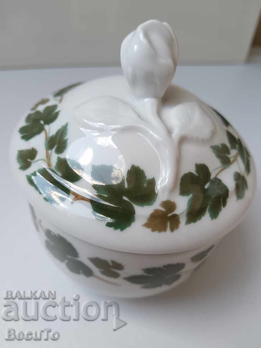 Ζαχαριέρα Hutschenreuther με διακόσμηση Φύλλα Αμπέλου - 6