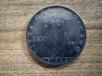 Vatican - 100 lire (1961)