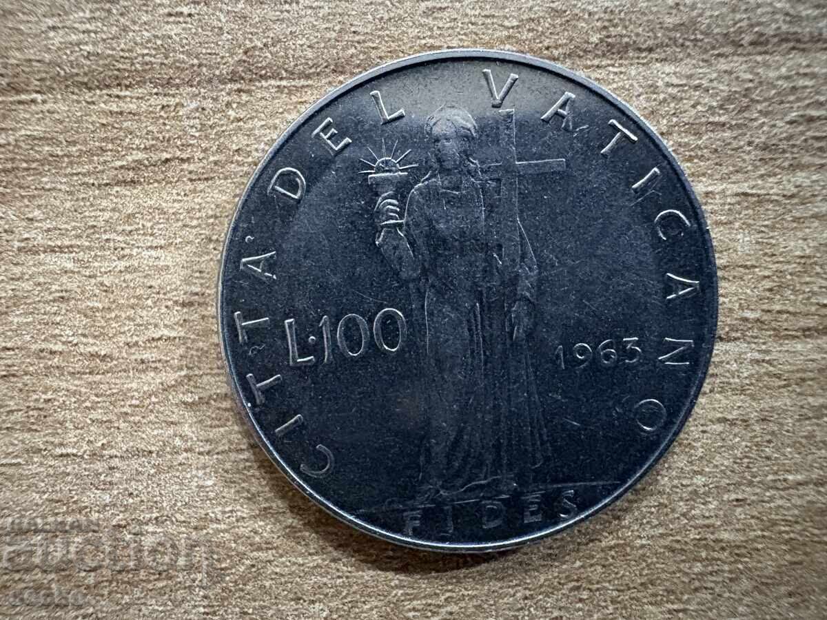 Ватикана - 100 лири (1963) Ватикана - 100 лири (1963)
