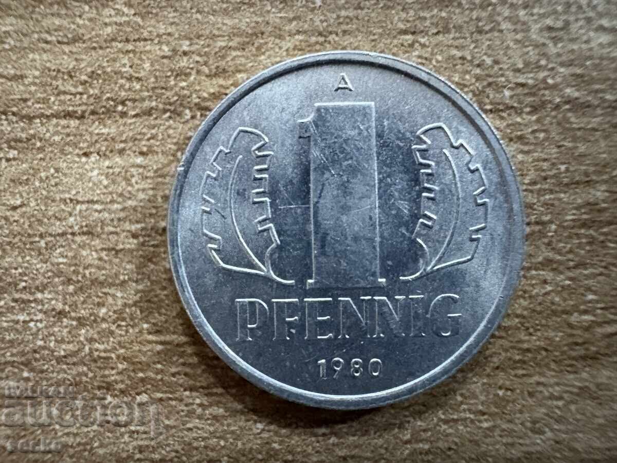 ΓΔΛ - 1 πφένιγκ (1980)